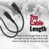 Promate POWERLINK-CC200 USB-C Cable with 60W PD, 480Mbps Data Transfer and 2M Silicone Cord
